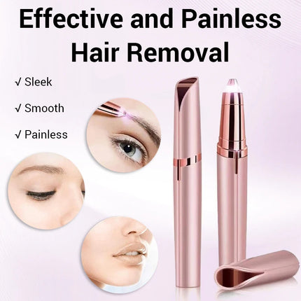 New Electric Facial Eyebrow Trimmer Lipstick Shape Painless Areas Bikini Depilator Shaver Care For Women Makeup