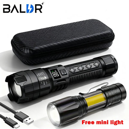 High Strong Power Led Flashlights Tactical Flash Light Torch Ultra Bright Lamp USB Charging Camping Fishing Defensa Zoom Lantern
