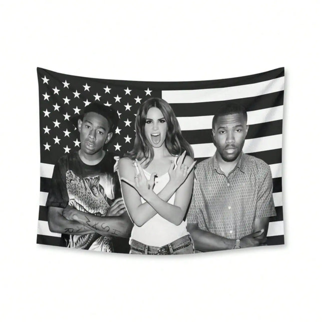 Frank Flag Ocean Outdoor Decors Lana Tapestry Del Rey Funny Flags for Bedrooms Flaga Home Decor Items Decoration Garage Custom