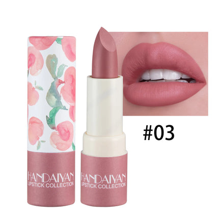 8 Colors Velvet Finish Lipstick Waterproof Long Lasting Moisturizing Non Stick Cup Nude Pink Red Lip Makeup Cosmetics