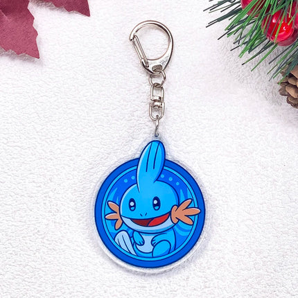 Pokémon Pikachu Gengar Bulbasaur Squirtle Car Keychain Accessories Acrylic Charms Pendant For Bag Key Holder Backpack Decoration