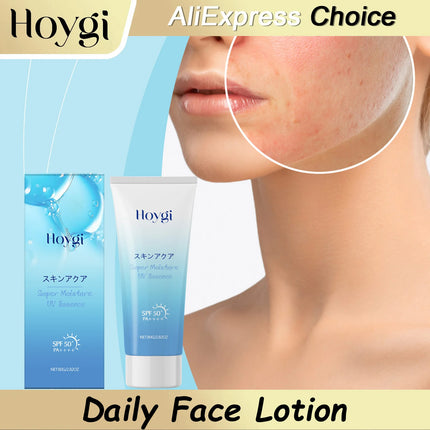 HOYGI SPF50 UV Sunscreen Hyaluronic Acid Face Cream Facial Protection Lotion For Men And Women Moisturizing Soothing Waterproof
