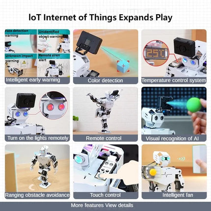 Tonybot 17 DOF Humanoid Robot Educational For Arduino Python Scratch Programming Kit Walking Dancing Gymnastics humanoid Robot