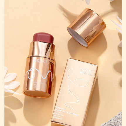 6 Colors Cream Blush Stick Waterproof Long Lasting Cheek Lip Eye Makeup Blendable Natural Flush For Women Daily Use