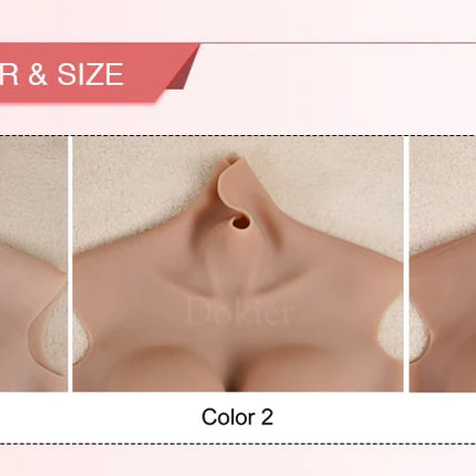 Dokier K Cup Fake Boobs Realistic Silicone Breast Forms For Crossdressing Drag Queen Shemale Crossdresser Transgender Big Boobs - VIBRATEUR