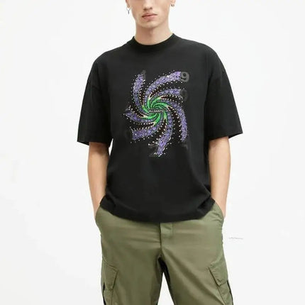 European Style Sport Casual Cotton T-Shirt All SAI Brand Round Neck Short Sleeve Unisex Summer Breathable Printed T-Shirt