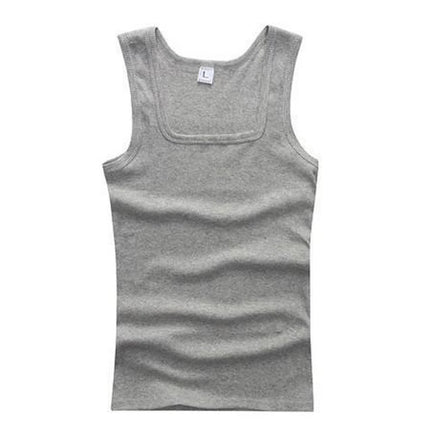 2024 New Men's Pure Cotton Tight Vest Casual Sports Tank Tops Middle-aged Sleeveless Basic Tops Quick Drying Bodybuilding Vest
