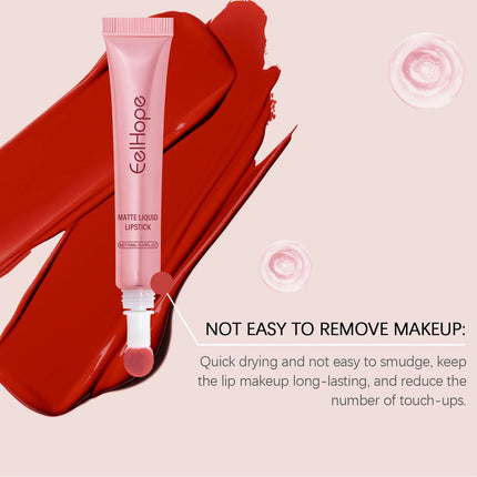 EELHOPE Matte Liquid Lipstick Long Lasting High Pigment Reduce Lip Lines Remove Dark Care Lightweight Quick Dry Waterproof