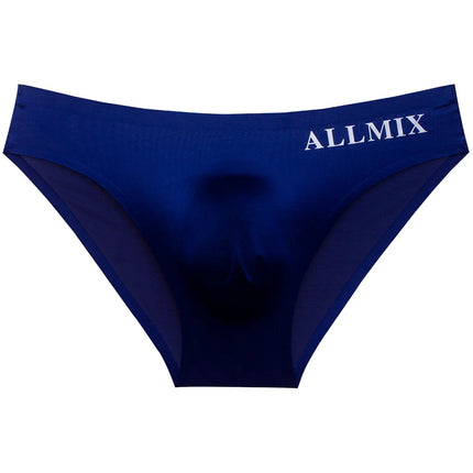 Sexy men underwear letter sports fitness clear ice silk bragas japonesas low waist U convex seamless panties boxers & briefs man