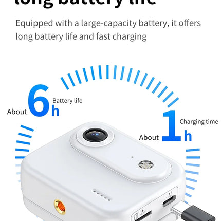 Y360 4K Ultra HD Action Camera With Flip Screen Recording VLOG-Ready Image Stabilization Wide-Angle Lens Cycling Camera