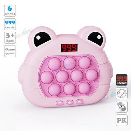 999 Level Electronic Pop Push Quick Push Game Console with LED Display Screen, Suitable for Adult and Child Fidget Toy Christmas