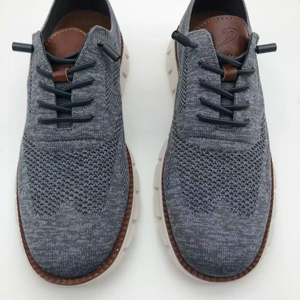 New men's large-sized casual shoes - Fly-Weave mesh breathable sports shoes, lightweight and slip-resistant men's shoes