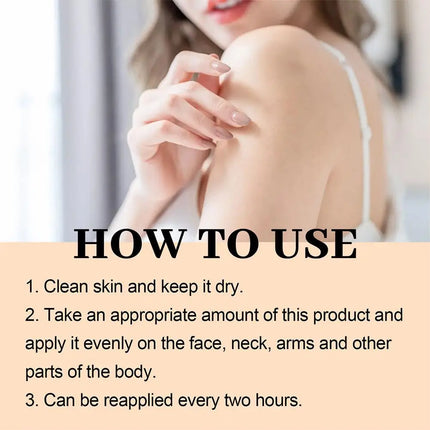 Sunscreen Lotion Spf100 Moisturizing Refreshing Light,Non Greasy,Prevent Facial And Body Sunburn Solar Blocker Facial Sunscreen