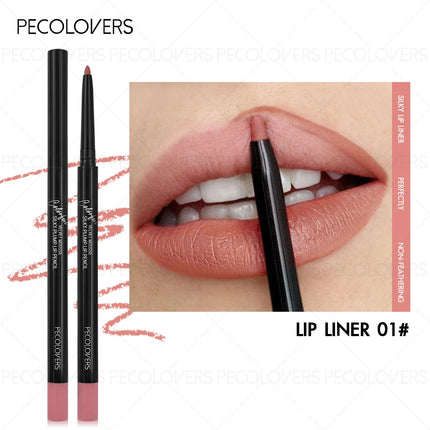 1PC Long-Lasting Matte Lip Liner Pencil - Wax Formula, Easy-Apply Lip Pencil for Precise Liner & Full Lips, Durable Makeup