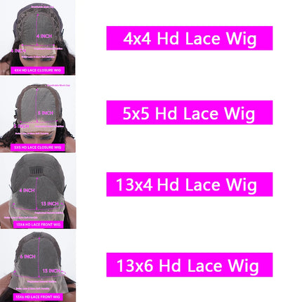 30 Inch Chocolate Brown Body Wave Lace Front Wig Transparent 13x6 HD Lace Frontal Wigs 13x4 Preplucked Colored Human Hair4x4 5x5