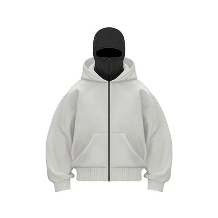 2025 Autumn and Winter New Men's and Women's Casual Sportswear With Hooded Mask Design, Sporty and Fashionable Plus Size Hoodie