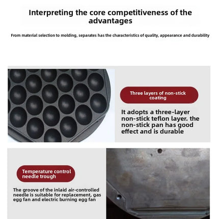 Commercial Electric Egg Bubble Waffle Maker Machine Hong Kong Eggettes Waffle Iron Cake Oven Bubble Waffle Machine