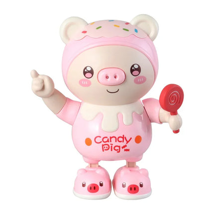 Electric Piggy with Music Light Move Sing Dance Twist Pets Pig Baby Toys Walking Cute Smart Early Educational Doll for Children