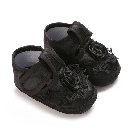 Newborn Baby's First Baptism Shoe: Newborn Boys and Girls' White Baptism Shoes Soft Sole Walking Shoes Multiple Styles-9CM/10CM