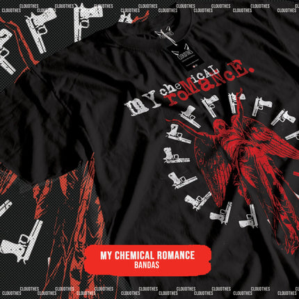 BANDAS MCR THE BLACK PARADE T-shirt Women Men Gothic Retro Oversized Y2k Street Short Sleeve Comfortable Cotton Harajuku Tees