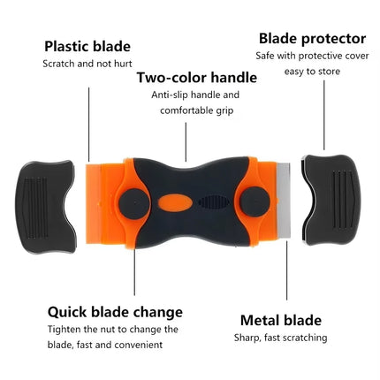 Scraper blade tool car film sticker glue de-icing knife glass ceramic glass window crevice kitchen home car cleaning scraper