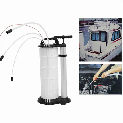 9L Waste Oil Water Suction Extraction Pump Fluid Vacuum Transfer Hand Operating