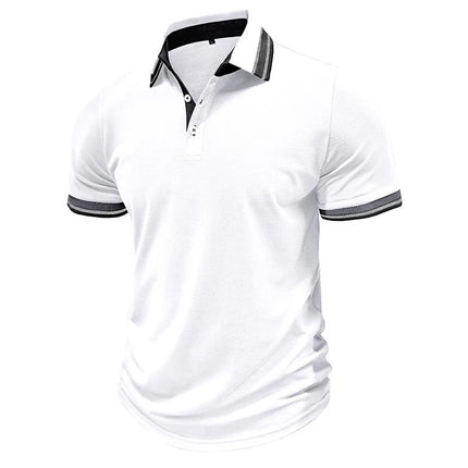 Summer Men's Clothing Short Sleeve Golf Polo Shirt 3D Digital Print Casual Lapel Polo Shirt