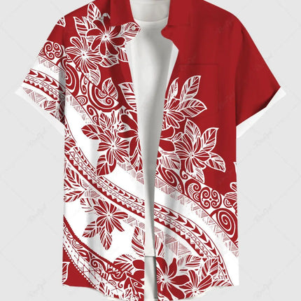 Summer Plus Size Men's Shirt 3D Prints Hawaiian Shirts Button Up Beach Vacation Shirts Short Sleeve Shirts Casual Shirts For Men