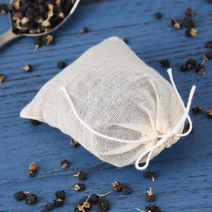 20pcs/Lot Tea Bags Disposable Tea Filter Bags Cotton Gauze Tea Bag with String Heal Seal for Coffee Herb Loose Tea Infuser