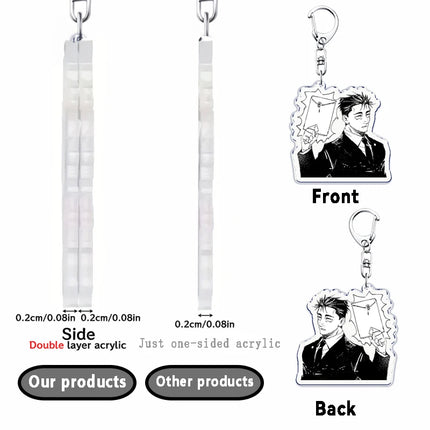 Anime Hiromi Higuruma Keychain Accessories Bag Charm Jjk Gojo Kaisen Manga Keyrings Fans Freinds Gifts
