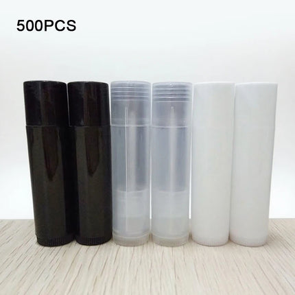500PCS Three types of lipstick tubes with caps 4g 5g DIY empty lipstick tubes lip balm tubes cosmetic empty lip packaging