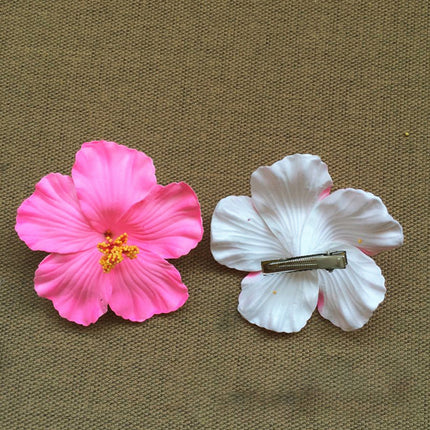 Foam Flower Hair Clips Hawaiian Plumeria Hibiscus Flower Barrettes Bridal Hairpins Colorful Rose Hairpin Jewelry Summer Beach