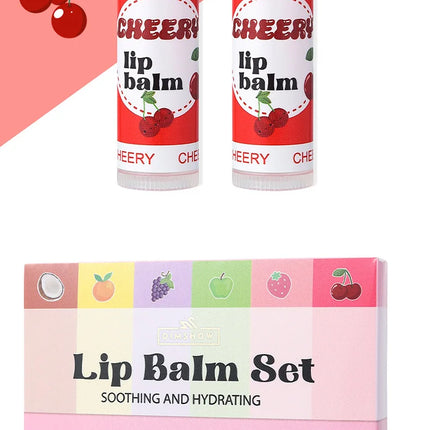 6  flavors of fruit moisturizing lipstick Moisturizing and moisturizing lip mask desalination lip mask lip balm