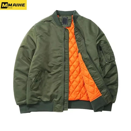 2025 New Jacket Mens Autumn and Winter Thickened Outdoor Baseball Suit Windproof Coat Men Casual Camping Lightweight Windbreaker