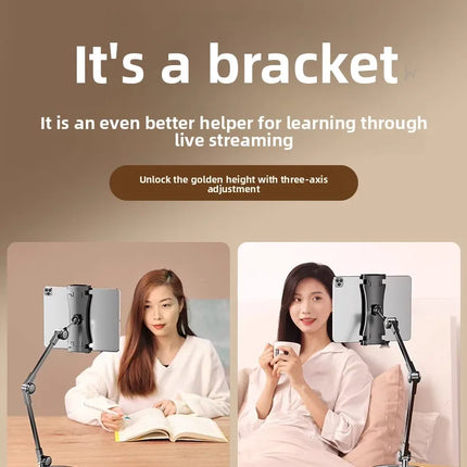 1Pcs Overhead Phone Stand Desktop Articulated Arm Holder for Live Streaming Video Recording Filming Multi-Angle Table Mount