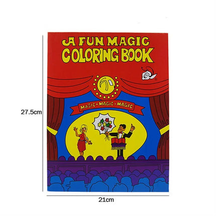 A Fun Magic Coloring Book Magic Tricks Fun Close Up Magia Mentalism Illusion Gimmick Props Classic Toys Magic Prop