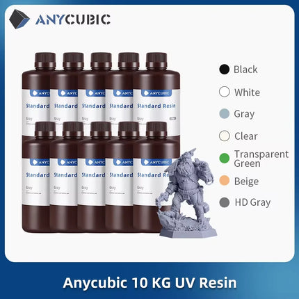 Anycubic 10KG 405nm UV Resin LCD 3D Printer High Precision Photosensitive Resin Printing Material Standard Resin For Photon Mono