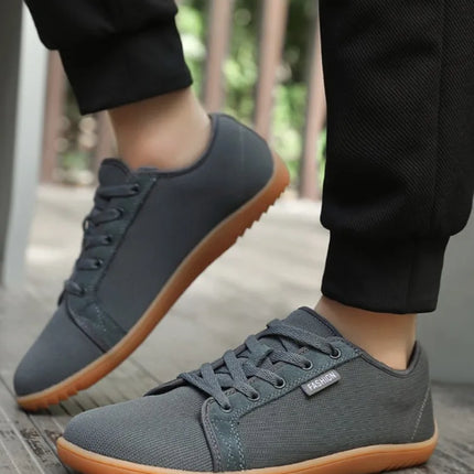 Men's Wide Slip On Minimalist Barefoot Shoes Zero Drop Sole Cross-Trainer Lightweight Breathable Running Walking Shoes Sneaker