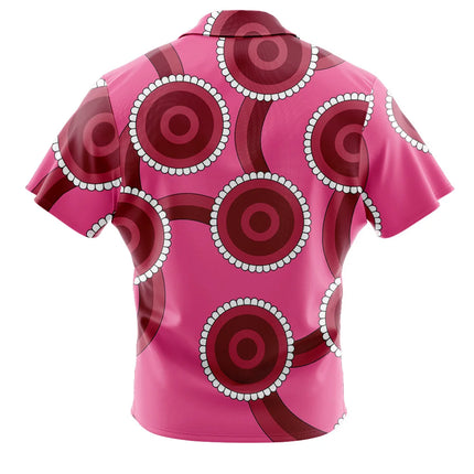 Lilo Dress Pattern Lilo & Stitch Button UpHawaiian ShirtFashion Trend Breathable Loose Versatile Casual Sports Summer Men