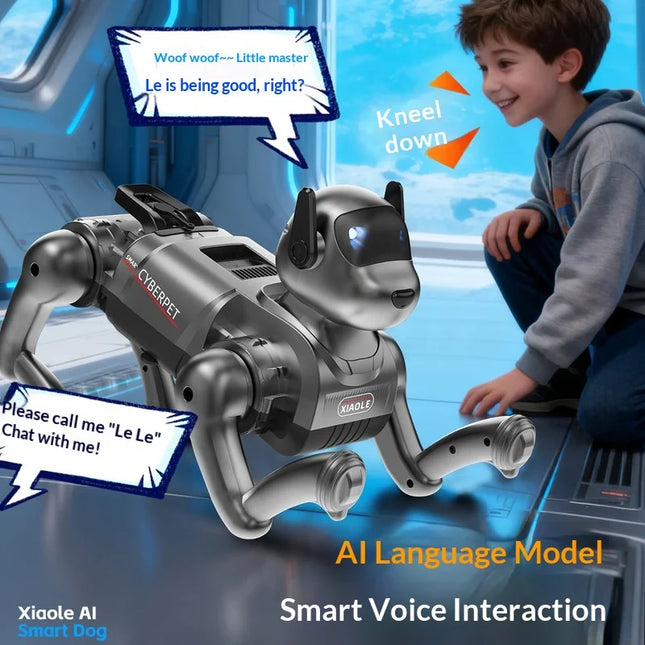 2026 New AI Smart Robot Dog Bionic Interactive Electronic Pet Toy Can Talk Sing Dance Educational Companion Playmate