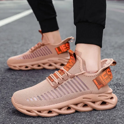 YRZL Men's Comfortable Sneakers, Women's Breathable Couple Running Shoes, Mesh Tenis Sport Shoes Size 36-46 Walking Sneakers Men