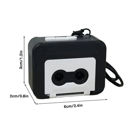 Mini Retro Recorder Keychain Can Record And Play Music Fun Music Box Pendant Personalized Couple Gift For Girlfriend
