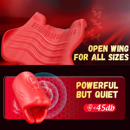 Male Masturbator Deep Throat Mouth Blowjob Vibrator Penis Pump 360° Wrapped 9 Frequency Vibration APP Control Sex Toys for Men