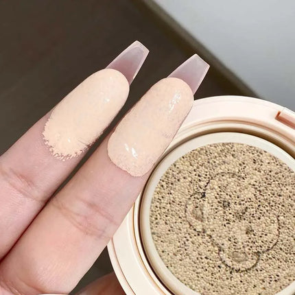 Moisturizing Concealer Air Cushion Foundation Cream Light Natural Waterproof Brighten High Coverage Base Makeup Cosmetics