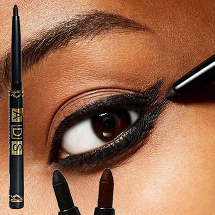 3Pcs Waterproof & Sweat-Proof Black Eyeliner Pencil - Long-LastingSmudge-Proof for Bold Eye Makeup, Easy Glide Formula for Perfe
