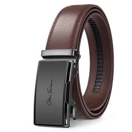 Fashion Designer Belt for Men High Quality Genuine Leather Men's Belt Alloy Buckle Automatic Business Belt for Men
