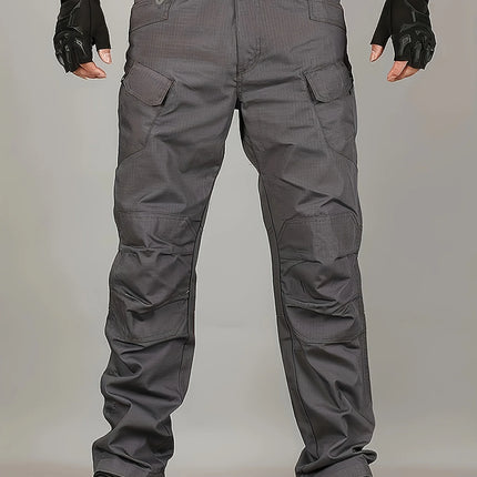 5XL Plus Size Men's Thin Cargo Pants With Side Pockets For Spring Summer Tactical Oversized Loose Punk Pants Big And Tall Guys