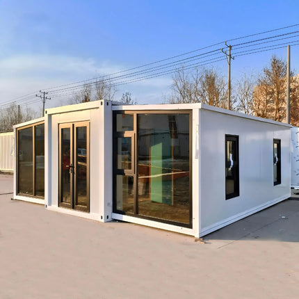 40ft Luxury Folding Container House Modular Prefabricated Home Steel Structure Mobile Tiny House for Granny Flat Garden Room