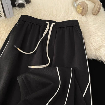 Men’s Lightweight Waffle Pants Summer Thin Joggers 2026 Drawstring Stripe Casual Sports Trousers for Daily Wear