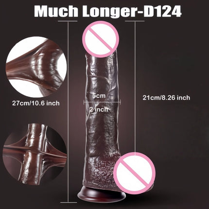 Realistic Silicone Dildo Black Soft Penis Sliding Foreskin Cock Male Genitals Vaginal Masturbation Suction Cup Dick Anal Sex Toy